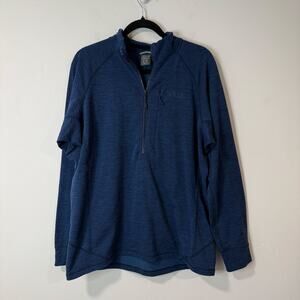 Rab Men's Nexus Pull On Half Zip Pullover Grid Fleece Dark Blue XL